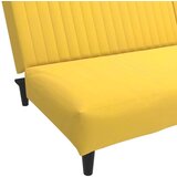  Kavč dvosed z ležiščem rumen žamet | Shoptok.si