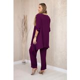 Kesi Włoski Set of blouse + pants with pendant dark khaki | Shoptok.si