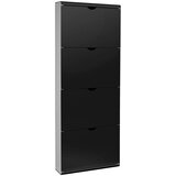 Household Pleasure Črna kovinska preklopna omarica za čevlje 51x138x16 cm – | Shoptok.si