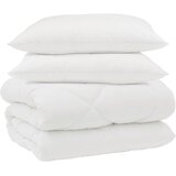  Zimska pokrivača s jastukom 3 pcs Bijelo Mikrovlakna | shoptok.hr