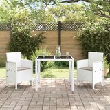  Vrtna stolica 2 pcs Bijelo 53 x 49 x 85 cm Polipropilen | Eponuda.com