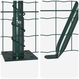  Ograda s stupovima Zelena 1.6 x 10 m Čelik | shoptok.hr