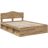  Konstrukcija postelje Oreh 140 x 190 cm Masivno borovo les, (5000123858) | Shoptok.si