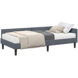  Kutni krevetni okvir s madracem 2 kom. Tamnosiva 80 x 200 cm | shoptok.hr