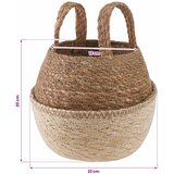  Saksija za biljke s ručkama Bijela Ø 22 x 20 cm - Bijelo Ø 22 x 20 cm 1 | shoptok.hr