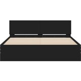 vidaXL Okvir za krevet s uzglavljem crni 140x200 cm | shoptok.hr