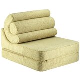 Wigiwama Zelen otroški fotelj iz tkanine bouclé Flipster – Cene