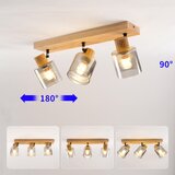  Brilagi - Spot svetiljka HYGGE 3xE14/15W/230V drvo/dimljeno | Eponuda.com