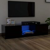 vidaXL TV ormarić s LED svjetlima crni 140 x 40 x 35,5 cm | shoptok.hr