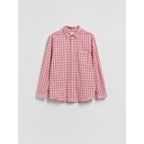 Reserved Comfort fit karirana košulja - prljavoroza | shoptok.hr
