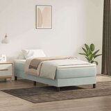 Box Spring Postelja brez vzmetnice Svetlo siva 80x210 cm žamet, (21792798) | Shoptok.si