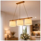 Luster na sajli AIDA 3xE27/15W/230V prečnik 25 cm hrast/rafija Cene