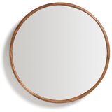 Kave Home Stensko ogledalo z lesenim okvirjem ø 49,5 cm Berale – | Shoptok.si