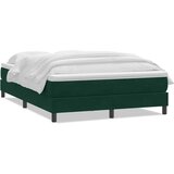 Box Spring krevet s madracem tamno zeleni 160x220 cm baršun | shoptok.hr