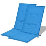  Jastuci za vrtne stolice 2 kom plavi 120 x 50 x 3 cm od tkanine | shoptok.hr