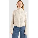 Knitted Full Zip Pullover beige