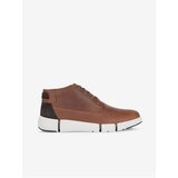 Geox Brown Men's Leather Ankle Boots Adacter - Men Cijene