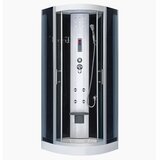 Kerra masažna polkrožna tuš kabina Leticia, črna, 80 cm | Shoptok.si