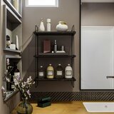 Hanah home pulalis - black marble blackmarble wall shelf