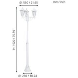 Eglo laterna 5 spoljna podna lampa/3, e27, bela | Eponuda.com