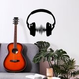 Wallity Zidna dekoracija Just Music, 66x70cm, Crna Cene