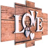  Slika - Wooden Letters (5-Parts) Wide 100x50 Cijene