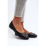 Boto Black Eco Leather Ballerinas with Decoration Enicoria | shoptok.hr