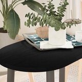 Stolna ploča tamnosmeđa 80x40x2 cm ovalna masivna hrastovina | shoptok.hr