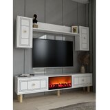 Hanah home tv polica dario bohem fireplace white | Eponuda.com