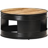  Stolić za kavu crni 68x68x36 cm od grubog masivnog drva manga | shoptok.hr