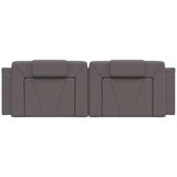 vidaXL Vzglavna stranica siva 160 cm umetno usnje, (21142507) | Shoptok.si