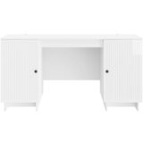  Stol Bijela visokog sjaja Konstruirano drvo 142,5 x 50 x 75 cm | shoptok.hr