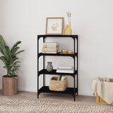 Ormarić za knjige crni 60x33x100 cm konstruirano drvo i čelik | Shoptok.si