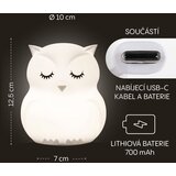 Zopa silikonska LED noćna lampica – veličina M Owl | shoptok.hr