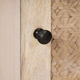 vidaXL Visok predalnik s polico Bela 40 x 33 x 110 cm trden mangov les | Shoptok.si