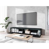 P & B nizka omarica lowa, črna, marmorirano, led | Shoptok.si
