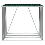  Vrtna ostava za drva od pocinčanog čelika 163x83x154 cm zelena | Eponuda.com