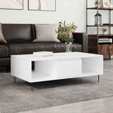  Stolić za kavu bijeli 104 x 60 x 35 cm od konstruiranog drva | shoptok.hr