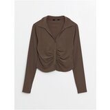 LC Waikiki Shirt Collar Plain Long Sleeve Women's Blouse | ePonuda.com