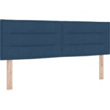  postelja s škatlastimi vzmetmi z vzmetnico modra 160x200 cm tkanina, (22083027) | Shoptok.si