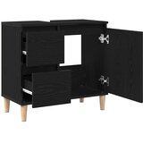 Kupaonski ormar Crni hrast 65 x 33 x 60 cm Konstruirano drvo | shoptok.hr