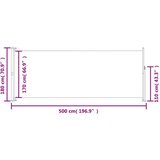  Zložljiva stranska tenda za teraso 180x500 cm modra, (20702619) | Shoptok.si