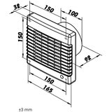  Dalap 41104 - Aksijalni ventilator sa automatskom žaluzinom 100 LV 12 18W/12V | Eponuda.com