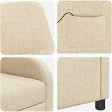  Krevetna stolica za masažu Krem Tkanina | shoptok.hr