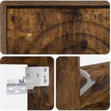  Ormar za cipele na zidu ALKMAAR 71 x 17 x 86 cm Dimljeni hrast | shoptok.hr