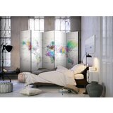  Paravan u 5 dijelova - Room divider – White-colorful world map 225x172 | shoptok.hr