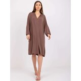 ex moda Dress-EM-SK-604.10P-brown | Shoptok.si