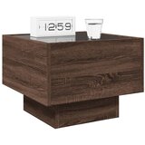  Noćni ormarić s beskonačnim LED boja smeđeg hrasta 40x40x30 cm | Eponuda.ba