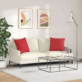 vidaXL Blazine za kavč 2 pcs Rdeča 50 x 50 cm blago | Shoptok.si