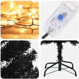 Umjetno vitko božićno drvce 210 cm 300 LED lampica Topla bijela | shoptok.hr